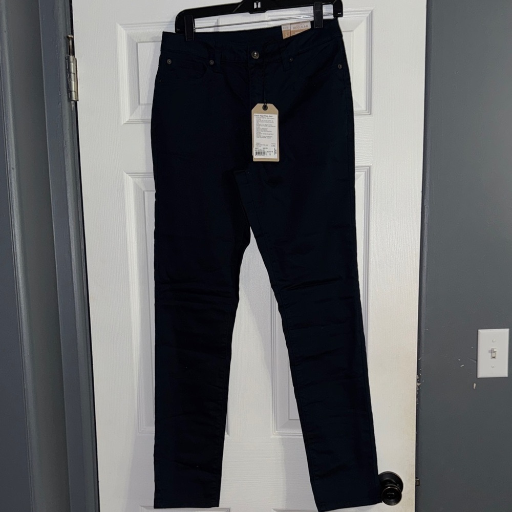 Prana Women's High Rise Jeans - Navy Blue - Picture 3 of 7